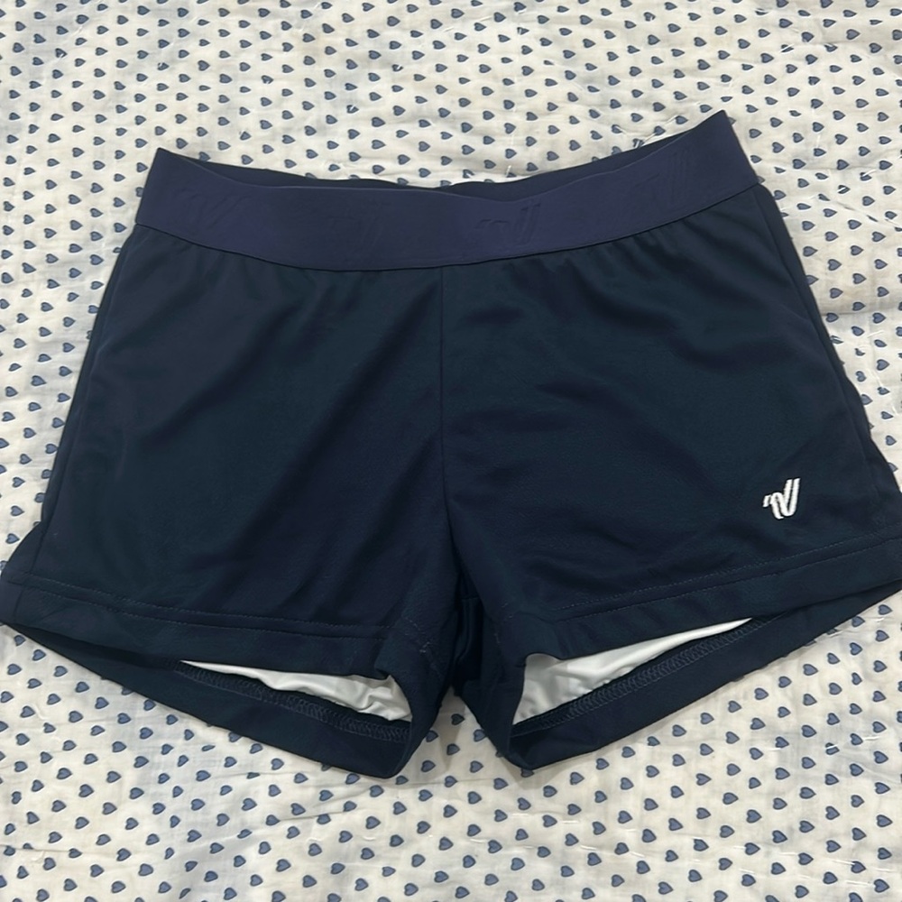 varsity shorts small navy